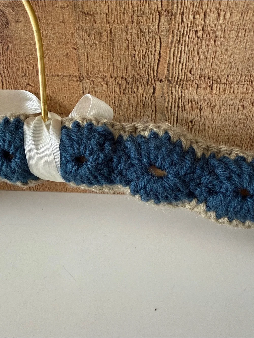 Vintage Crocheted Padded Hangers- Set of 3